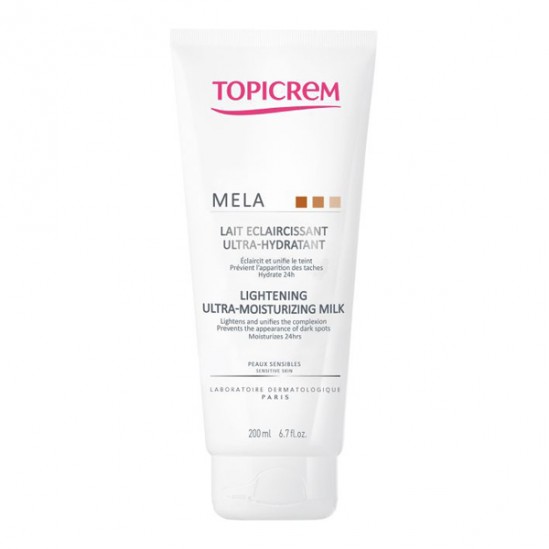 Topicrem mela lait éclaircissant ultra-hydratant 200ml