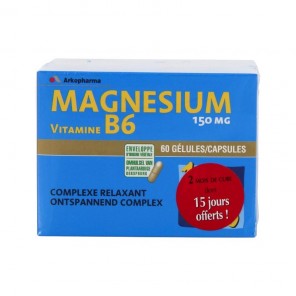 Arkopharma arkovital magnesio lote 2 x 60 cápsulas