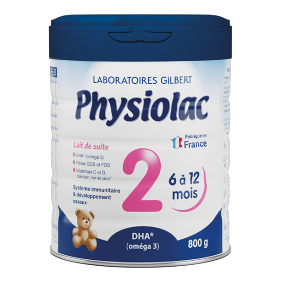 Physiolac Lait De Suite 2 De 6 à 12 mois 800g
