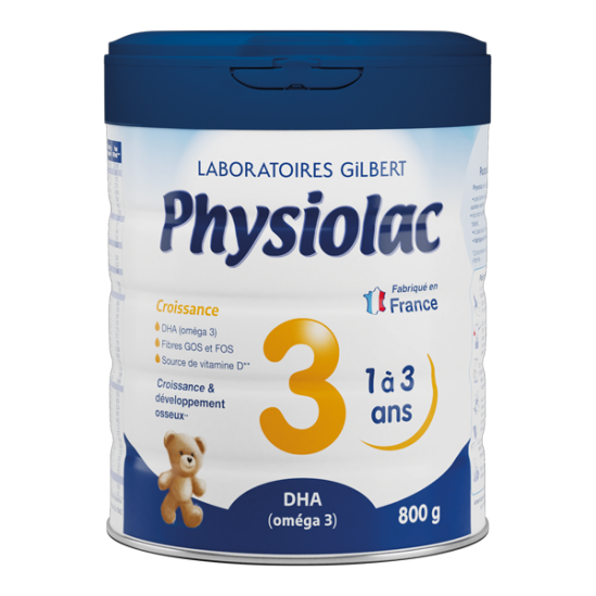 Physiolac Croissance 3 De 1 à 3 ans 800g