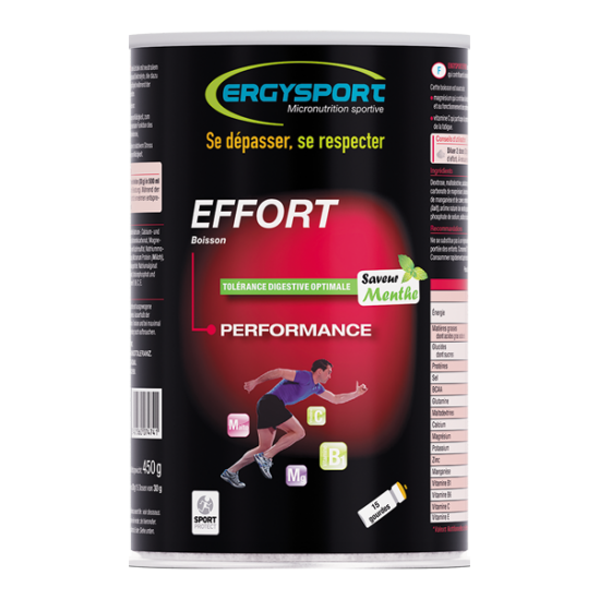 Nutergia Ergysport Boisson Effort Menthe 450g