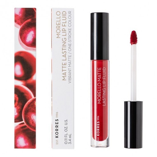 Korres Morello rouge à lèvres liquide mat 59 brick red 3,4ml