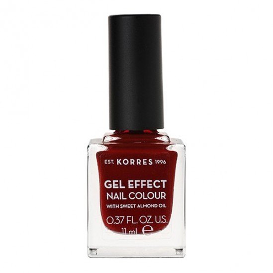 Korres gel effect vernis 57 burgundy red 11ml