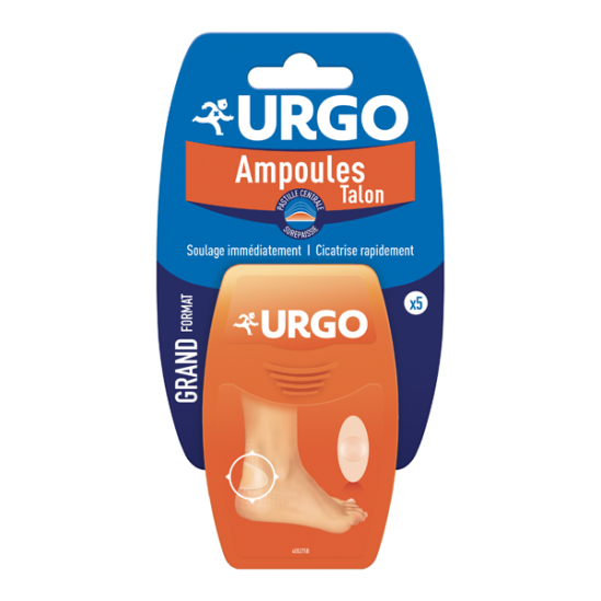 Urgo ampoule pansement seconde peau talon x 5 Urgo ampoule pansement seconde peau talon x 5