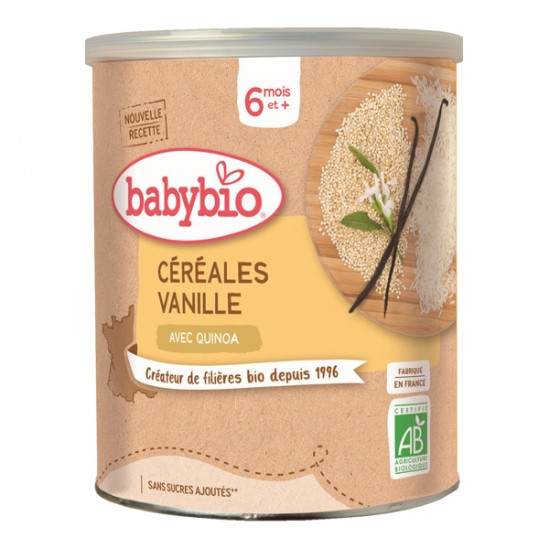 Babybio céréales vanille avec quinoa 6 mois et + 220g
