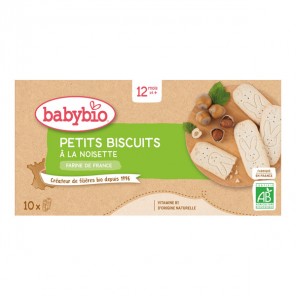 Babybio petits biscuits à la noisette dès 12 mois et + 20 biscuits