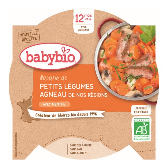 Babybio navarin de petits légumes Agneau de nos régions 230g