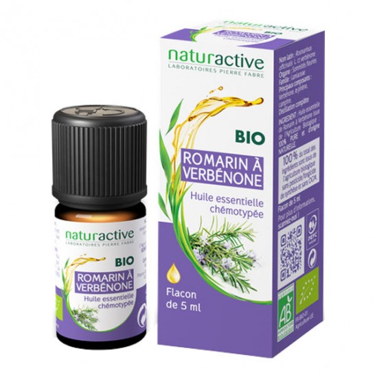Naturactive huile essentielle romarin à verbénone bio 5ml