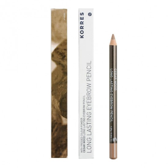 Korres maquillage crayon sourcils n°2 medium shade 1,2g