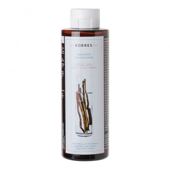 Korres shampooing purifiant réglisse & ortie 250ml