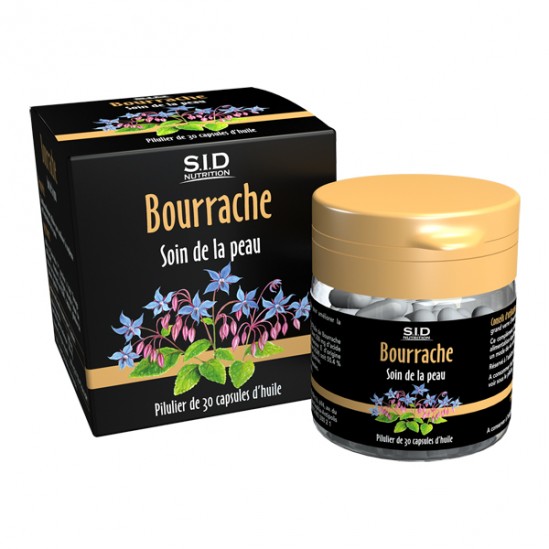Sidn bourrache soin de la peau 30 capsules