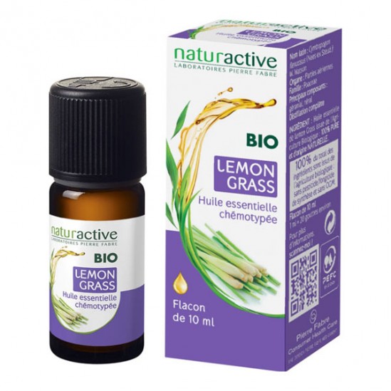 Naturactive lemon grass huile essentielle bio flacon 10ml