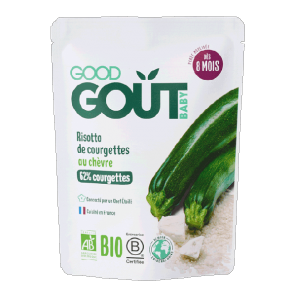 Dodie good gout bébé risotto de courgettes au chèvre 190g