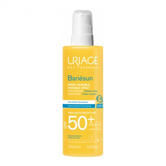 Uriage Bariésun Spray Invisible Très Haute Protection SPF50+ Sans Parfum 200 ml
