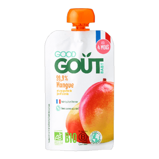 Good goût bébé mangue bio dès 4 mois fabriqué en France 120g