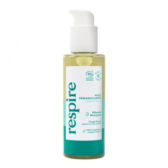 Respire huile démaquillante waterproof bio 150ml