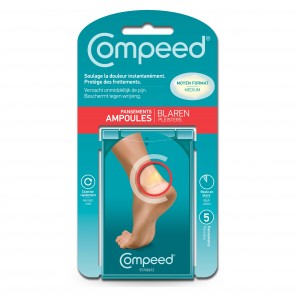 Compeed Apósitos Medianos para Ampollas en el Talón x 5