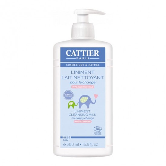 Cattier bébé liniment lait nettoyant bio pour le change 500ml