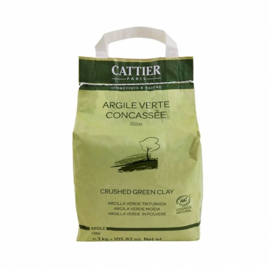 Cattier argile verte concassée illite 3kg Cattier argile verte concassée illite 3kg