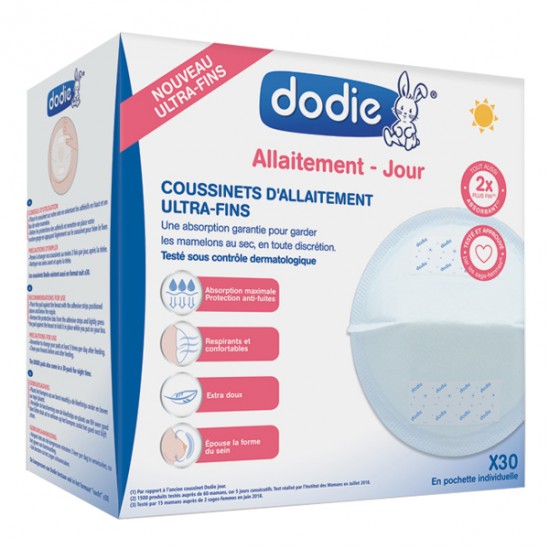 Dodie coussinets d'allaitement ultra-fins jour x30