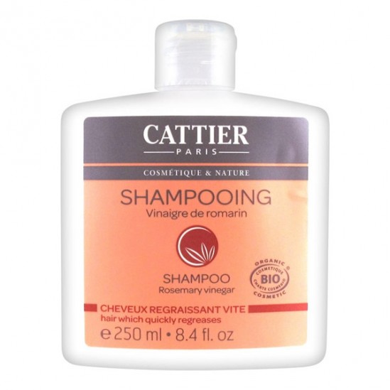 Cattier Shampooing Cheveux Regraissant Vite Vinaigre de Romarin 250 ml