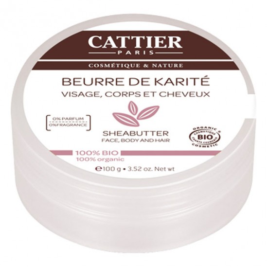 Cattier Beurre de Karité 100% Bio 100 g