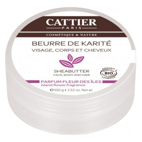 Cattier Beurre de Karité Parfum Fleur des Îles 100 g