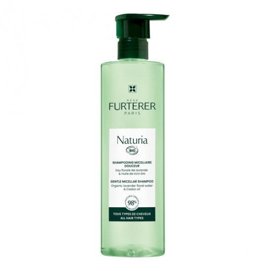 Furterer Naturia Shampoing Micellaire Douceur Bio Flacon Pompe 400ml Furterer Naturia Shampoing Micellaire Douceur Bio Flacon Pompe 400ml