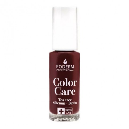 Poderm vernis color care rouge noir 8ml
