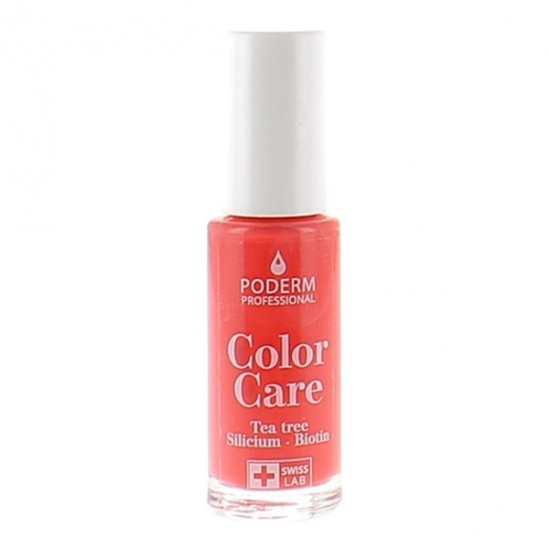 Poderm vernis color care rouge noir 8ml