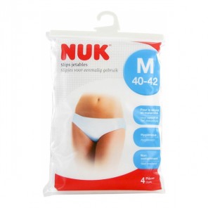 Nuk slips jetables 4 pièces taille M