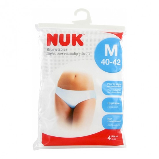Nuk slips jetables 4 pièces taille M