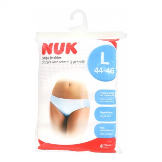 Nuk slips jetables 4 pièces taille L