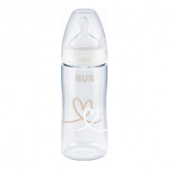 Nuk biberon fc+ tc silicone 0-6m m mixte 300ml