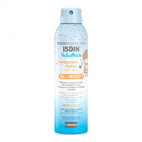 Isdin fotoprotector transparent spray wet skin pediatrics spf50 250ml