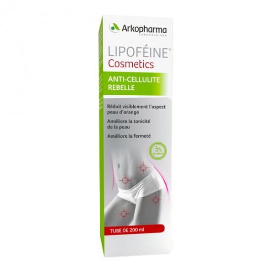 Arkopharma lipoféine cosmetics anti-cellulité rebelle 200ml