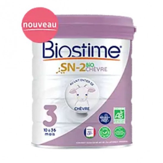 Biostime 3ème age chèvre 10 à 36 mois 900g Biostime 3ème age chèvre 10 à 36 mois 900g