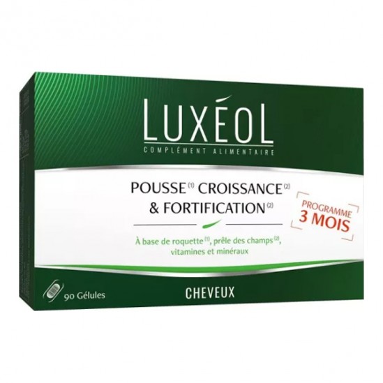 Luxéol pousse croissance & fortification 3 mois 90 gélules Luxéol pousse croissance & fortification 3 mois 90 gélules