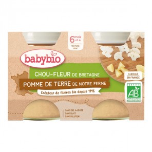 Babybio chou-fleur pomme de terre 2x130g