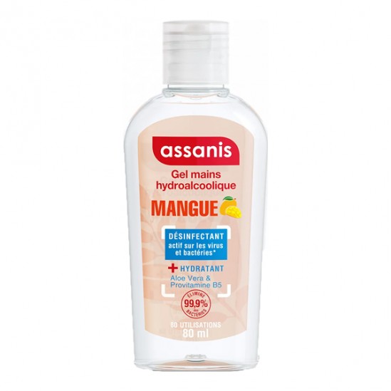 Assanis gel hydroalcoolique mangue 80ml