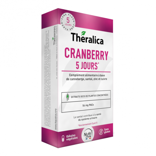 Theralica cranberry 5 jours 15 gélules