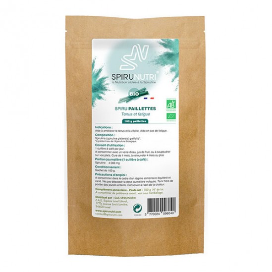 Spiru pailette bio tonus et fatigue 100g