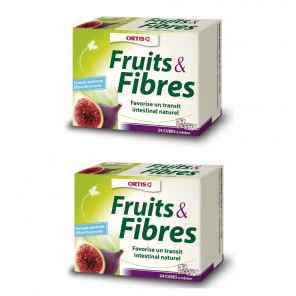 Ortis dúo de fruta y fibra 24 cubitos