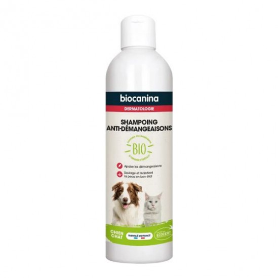 Biocanina shampoing anti-démangeaisons chien chat bio 240ml