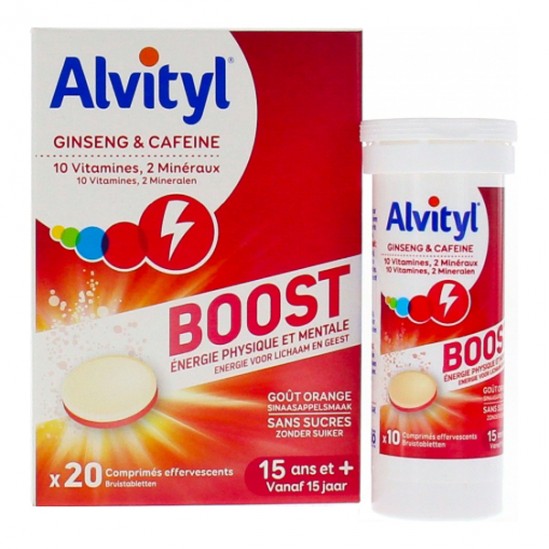 Alvityl boost ginseng & caféine 20 comprimés