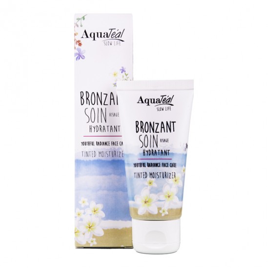 Aquateal bronzant soin visage hydratant 40ml