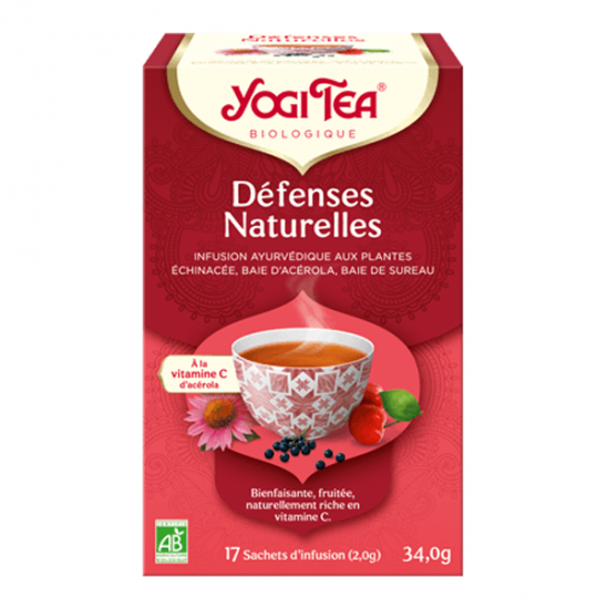 Yogi tea bio défenses naturelles 17 sachets 34g
