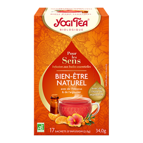 Yogi Tea pour les sens bien-être naturel bio 17 sachets