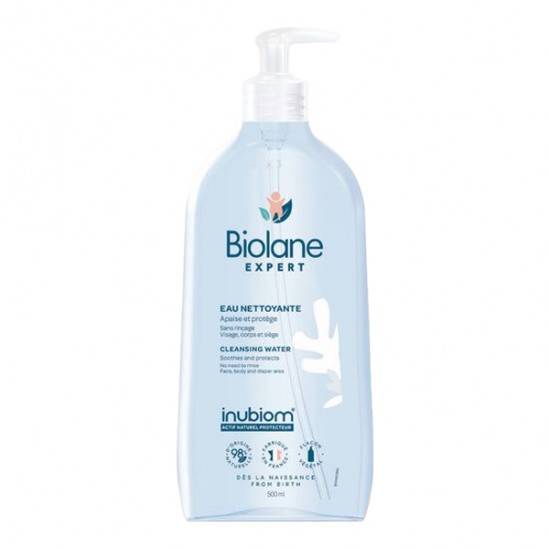 Biolane expert eau nettoyante sans rinçage 500ml