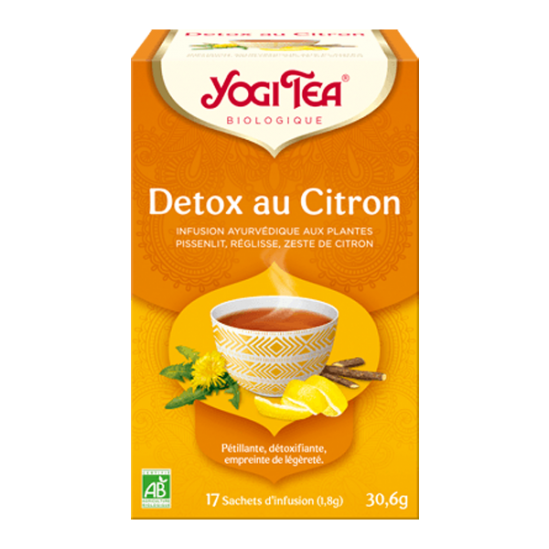 Yogi Tea bio détox au citron 17 sachets 30g